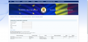 Certificat traducător Ministerul Justiției