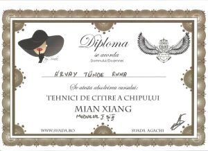 Diplomă Citire chip — Arvay Tünde