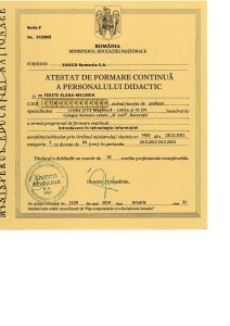 Atestat Siveco — Fekete KLM