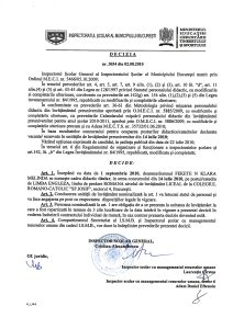 Decizie profesor titular — Fekete KLM